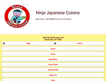 Tablet Screenshot of ninjasushi.net